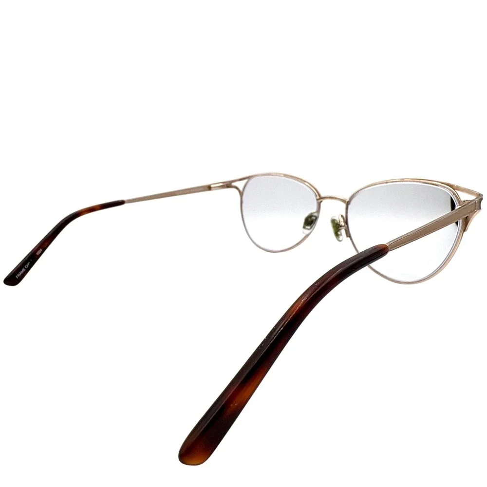 Chelsea Morgan Cat Eye Eyeglasses 20244 Gold Frame Designer Glasses Eyewear Chic